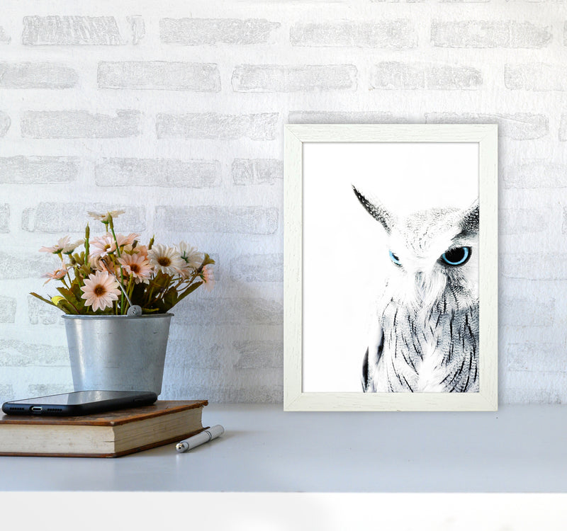 Owl I Photography Print by Victoria Frost A4 Oak Frame