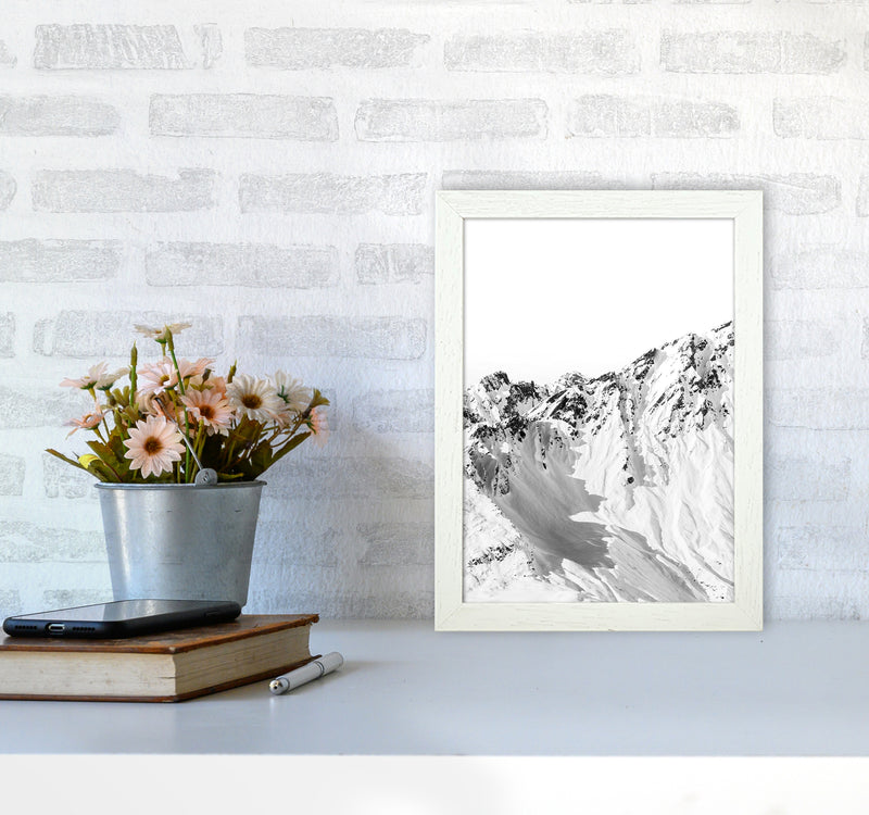 Mountains Edge Photography Print by Victoria Frost A4 Oak Frame