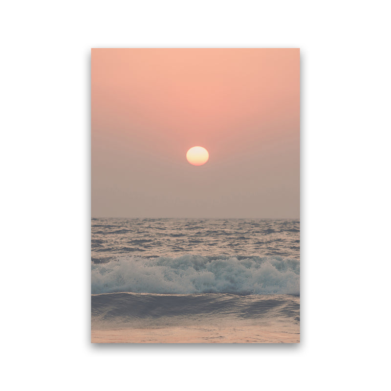 Pink beach sunset Photography Print by Victoria Frost Print Only