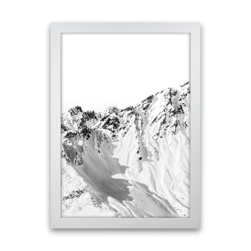 Mountains Edge Photography Print by Victoria Frost White Grain