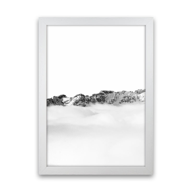 Mountains Divide Photography Print by Victoria Frost White Grain