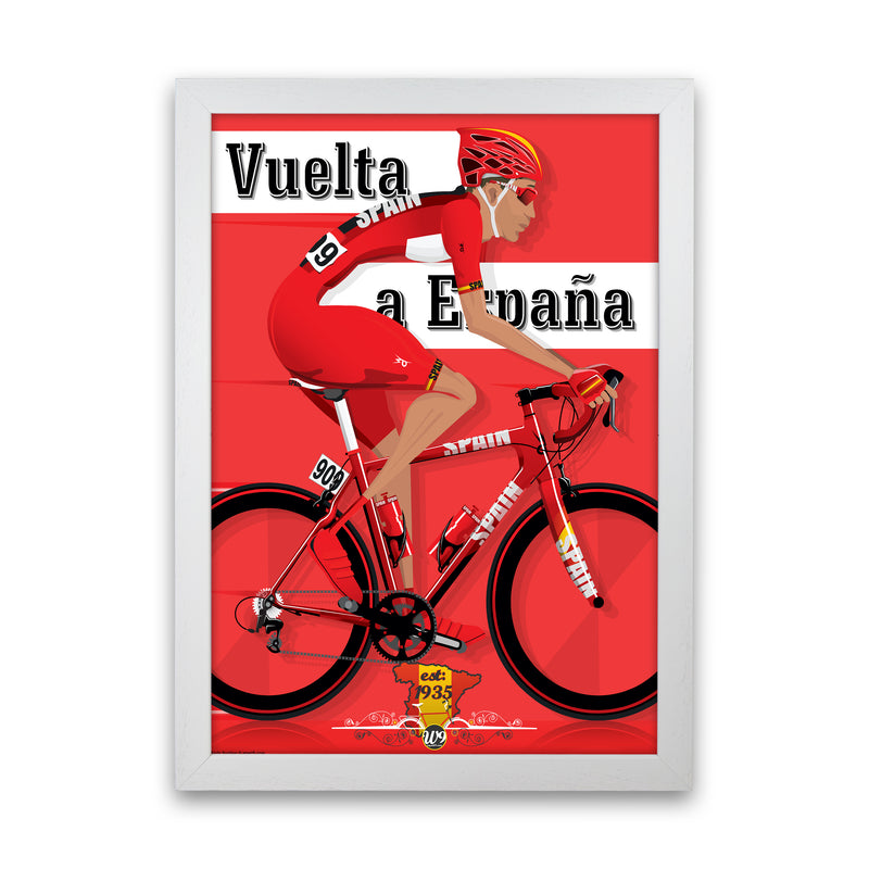 Modern Spanish Cycling Print by Wyatt9