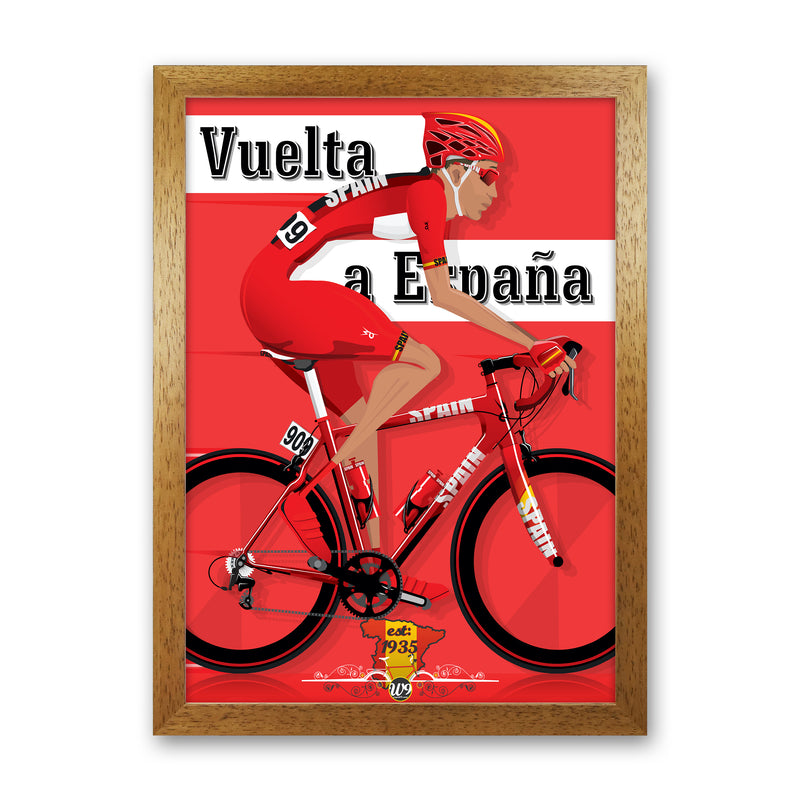 Modern Spanish Cycling Print by Wyatt9