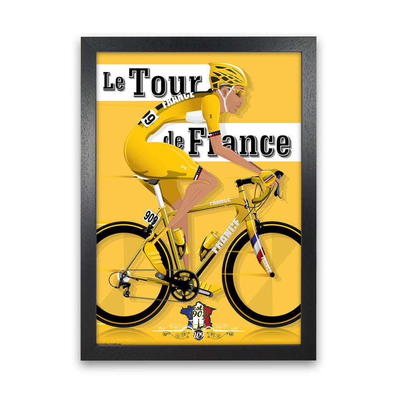 Modern Tour Cycling Print by Wyatt9
