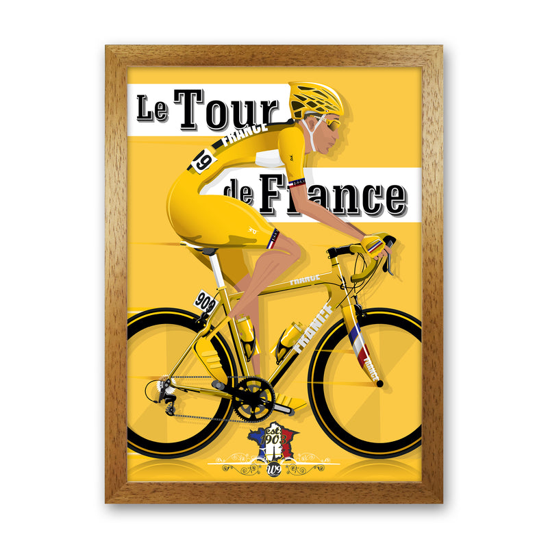 Modern Tour Cycling Print by Wyatt9