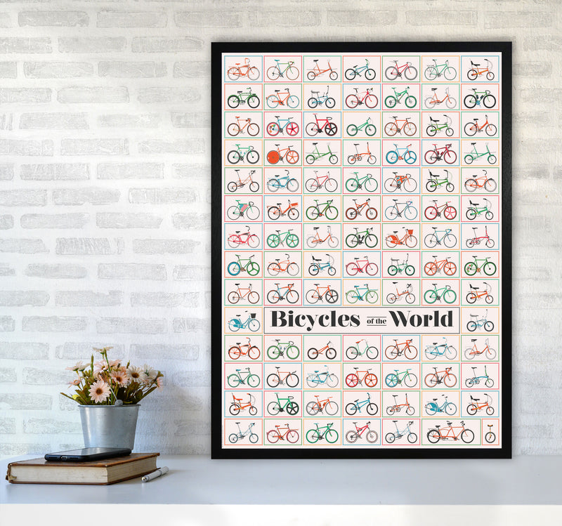 Bicycle of the World by Wyatt9 A1 White Frame