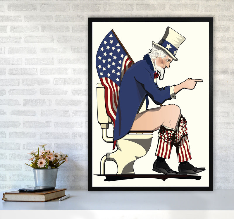Uncle Sam loo Right by Wyatt9 A1 White Frame