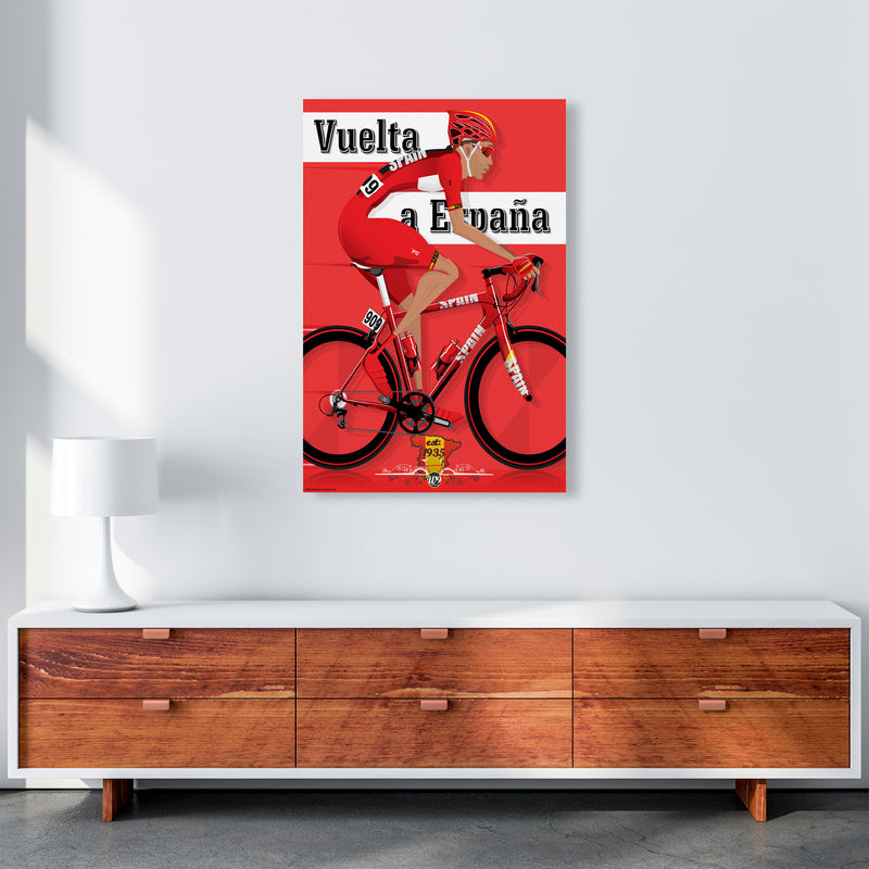 Modern Spanish Cycling Print by Wyatt9 A1 Canvas