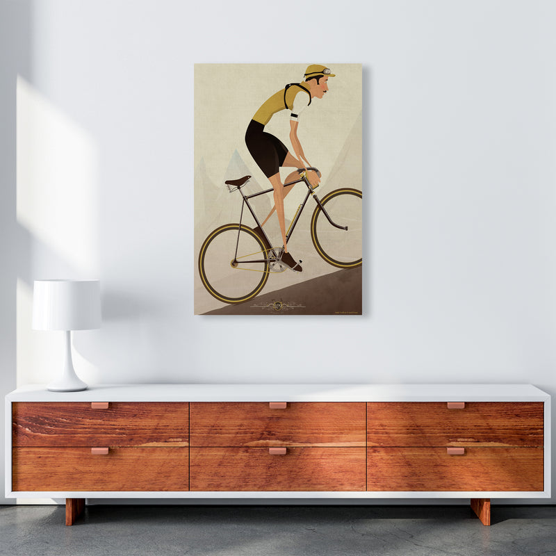 Vintage Cycling Print by Wyatt9 A1 Canvas