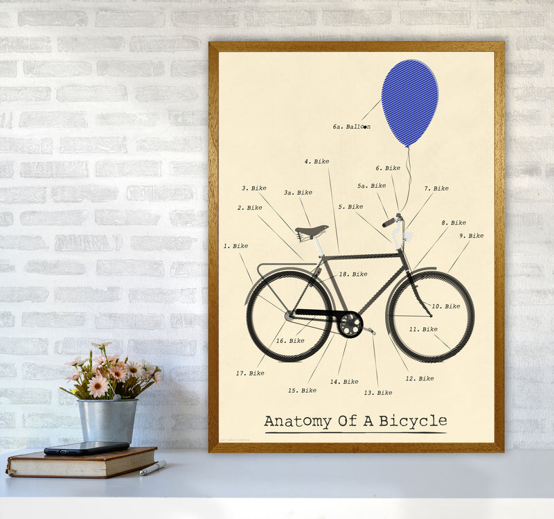 Anatomy of a Bicycle Art Print by Wyatt9 A1 Print Only