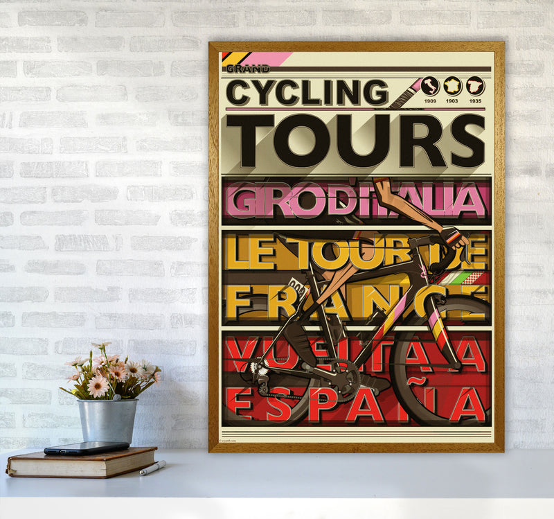 Grand Tours Cycling Print by Wyatt9 A1 Print Only