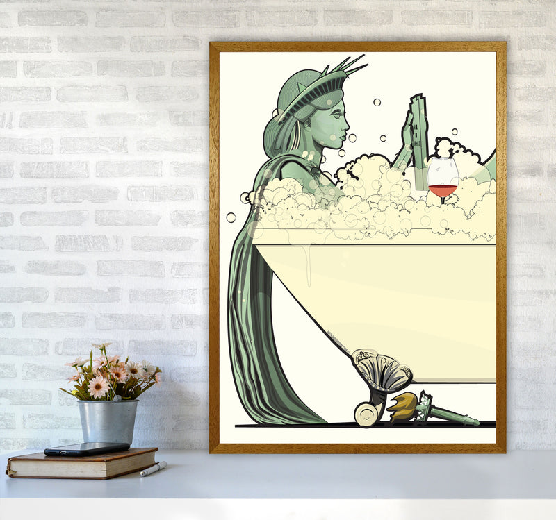 Statue of Liberty Bathroom Print by Wyatt9 A1 Print Only