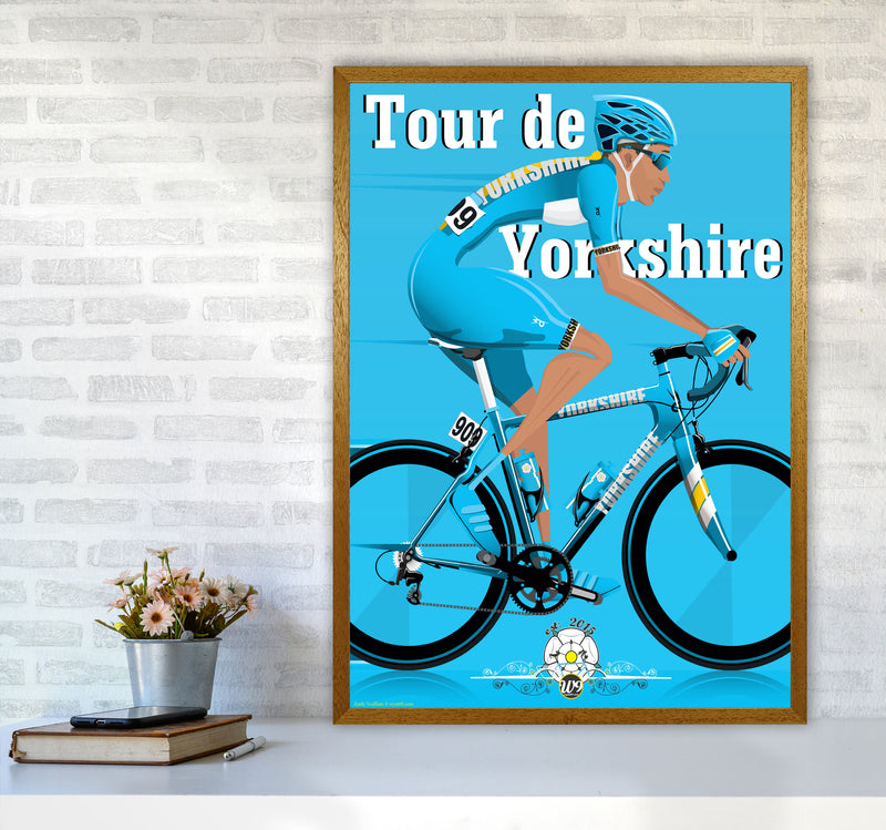 Tour De Yorkshire 2018 Blue by Wyatt9 A1 Print Only