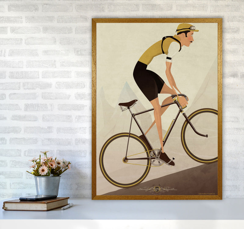 Vintage Cycling Print by Wyatt9 A1 Print Only
