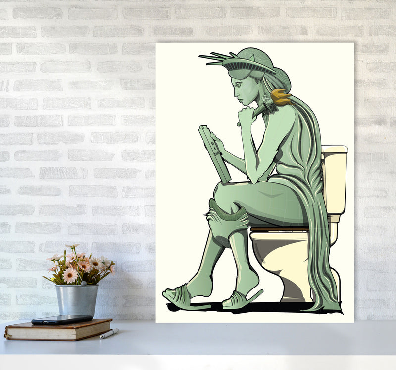 Statue of Liberty Loo by Wyatt9 A1 Black Frame