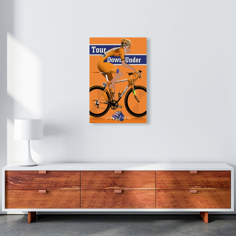 Australia Cyclist by Wyatt9 A2 Canvas