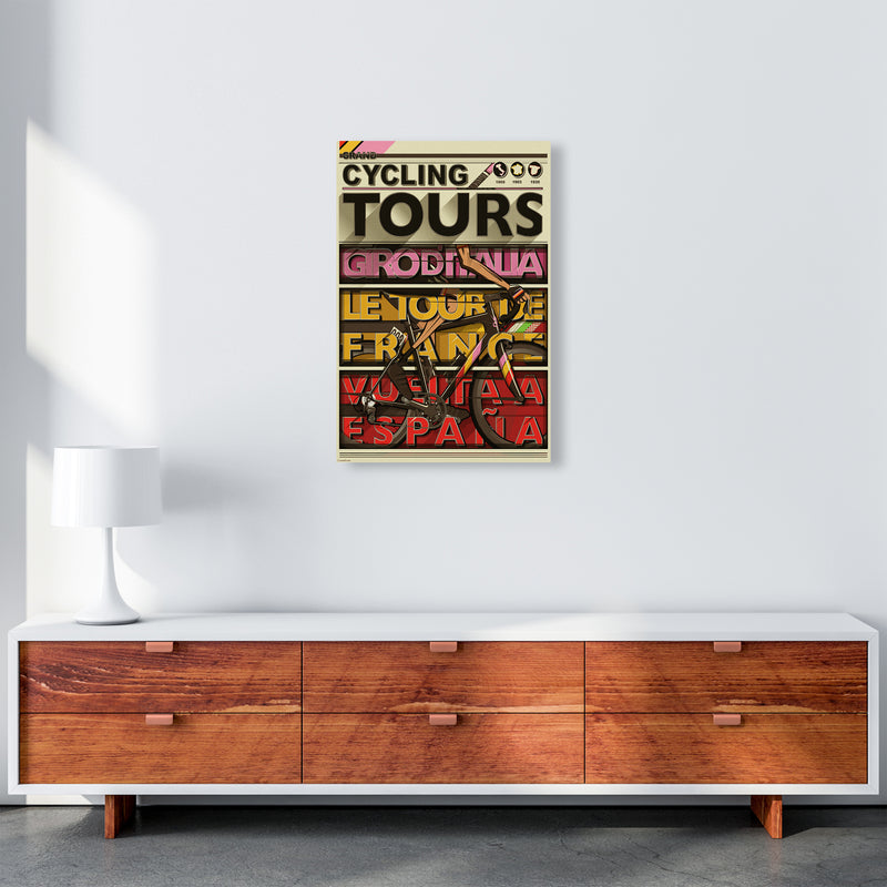 Grand Tours Cycling Print by Wyatt9 A2 Canvas