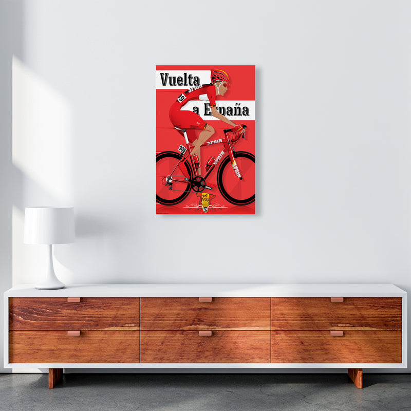 Modern Spanish Cycling Print by Wyatt9 A2 Canvas