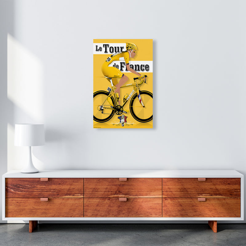 Modern Tour Cycling Print by Wyatt9 A2 Canvas