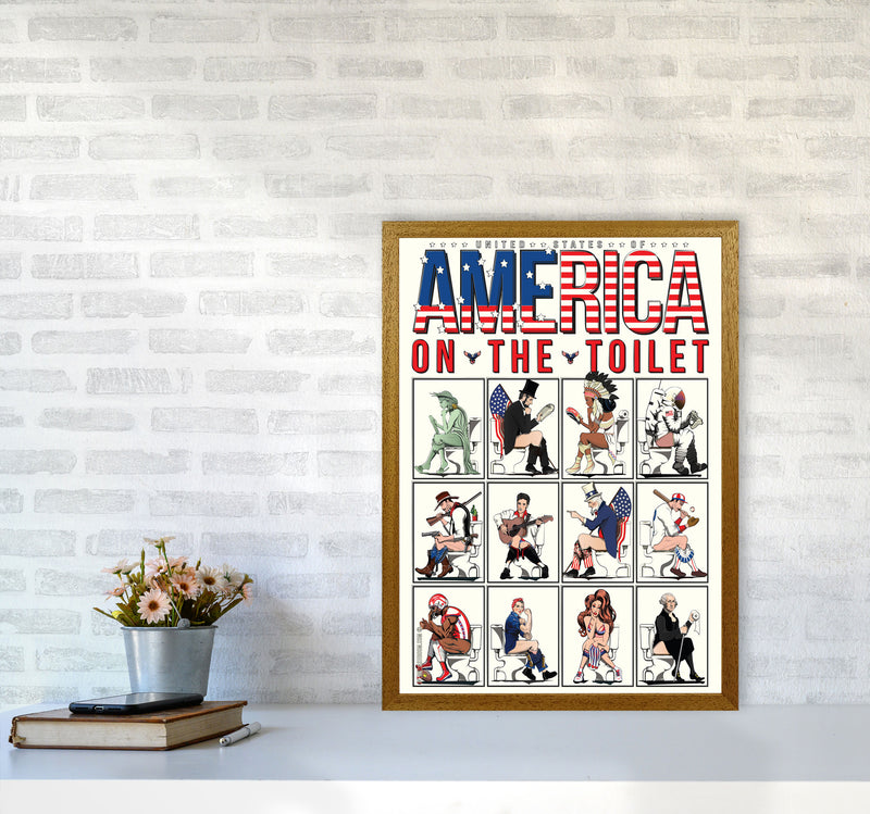 America on the Toilet by Wyatt9 A2 Print Only