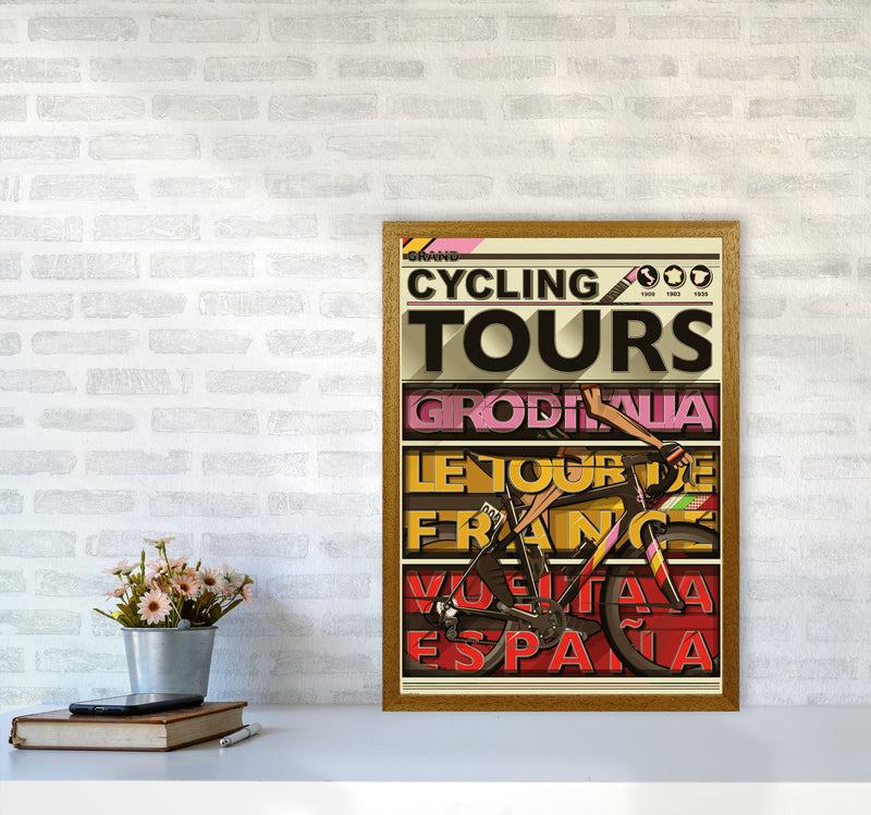 Grand Tours Cycling Print by Wyatt9 A2 Print Only