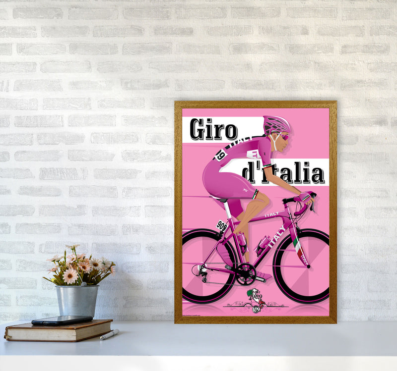 Modern Giro Cycling Print by Wyatt9 A2 Print Only