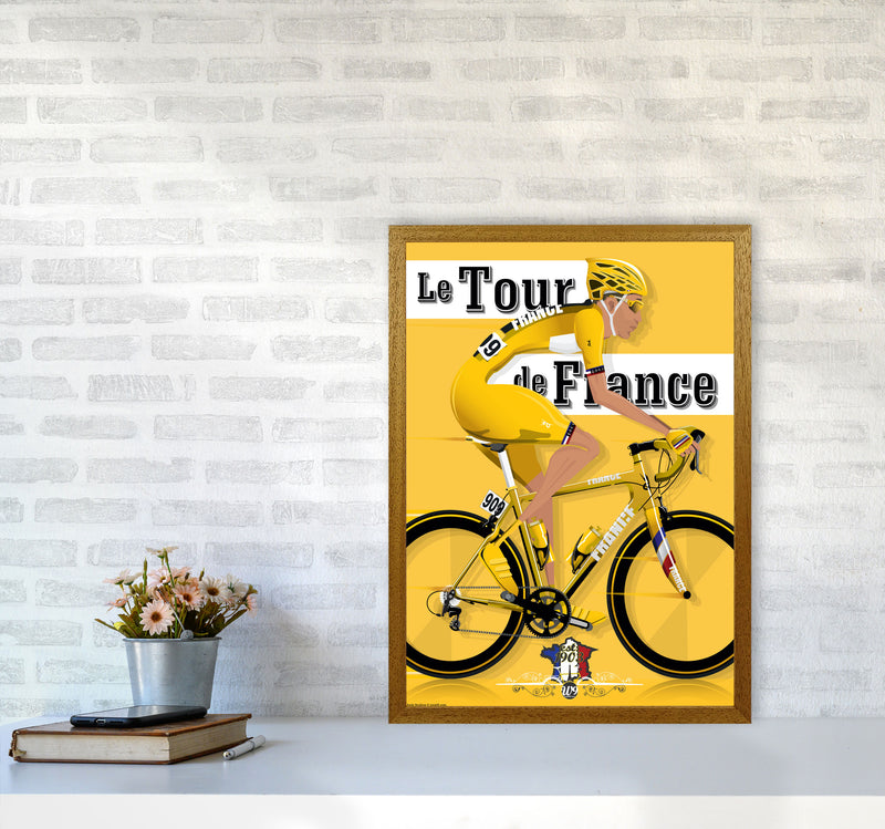Modern Tour Cycling Print by Wyatt9 A2 Print Only