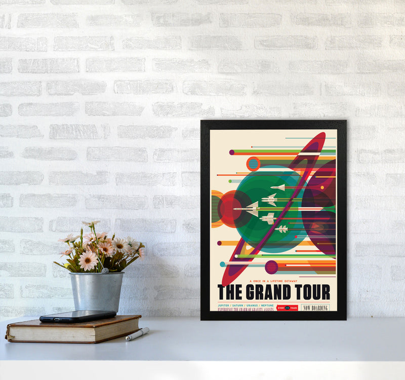Grand Tour Retro Art Print by Wyatt9 A3 White Frame