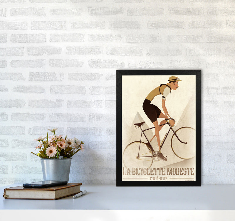 Vintage Cyclist 2016 by Wyatt9 A3 White Frame