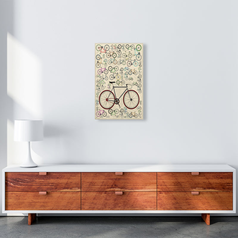 Fixie Cycling Art Print by Wyatt9 A3 Canvas