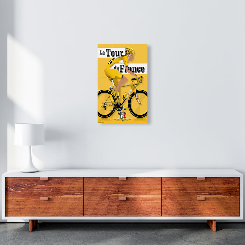 Modern Tour Cycling Print by Wyatt9 A3 Canvas