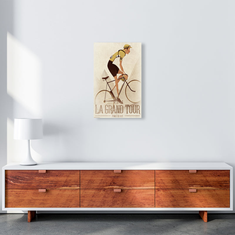Vintage Cyclist by Wyatt9 A3 Canvas