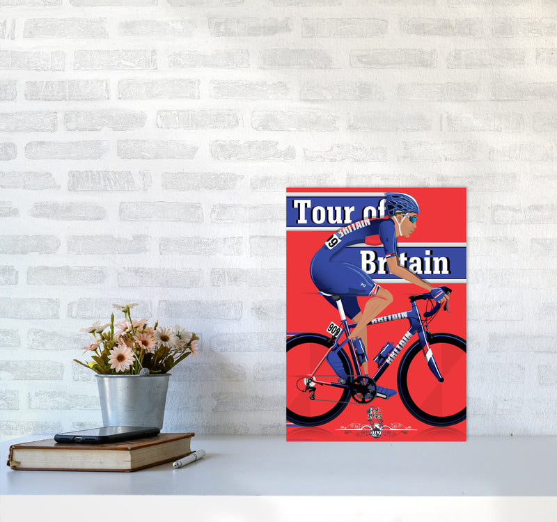 Tour De Britain by Wyatt9 A3 Black Frame
