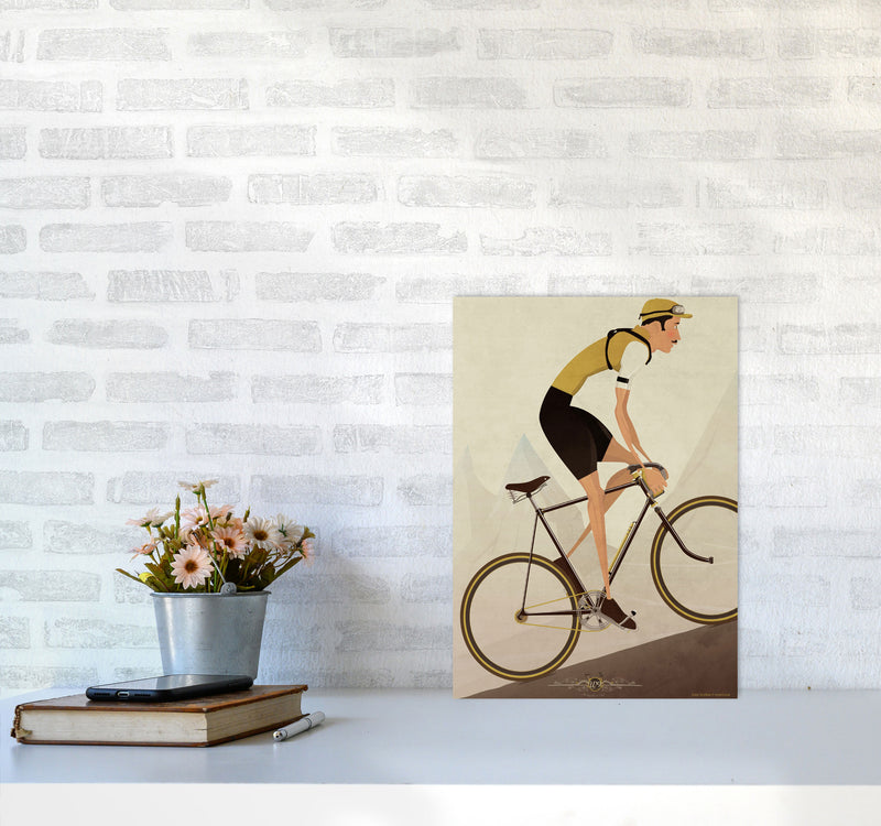Vintage Cycling Print by Wyatt9 A3 Black Frame