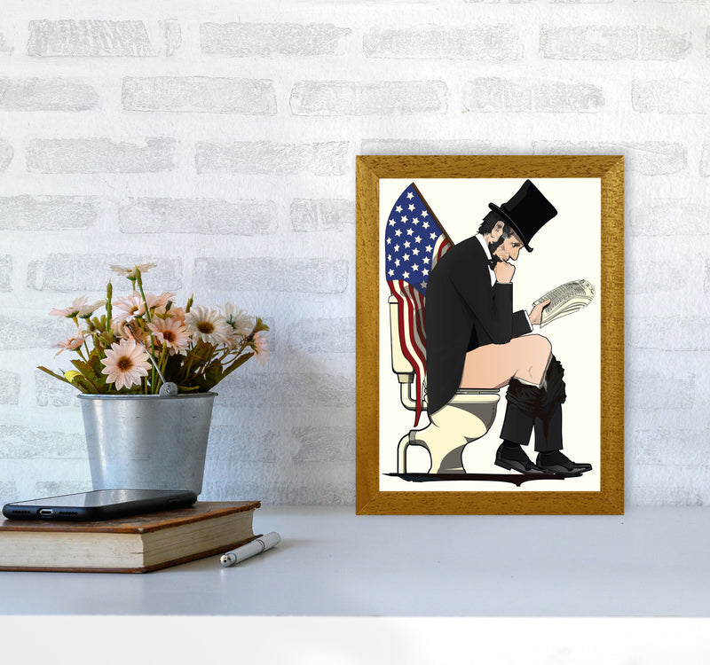 Abraham Lincoln Loo Art Print by Wyatt9 A4 Print Only