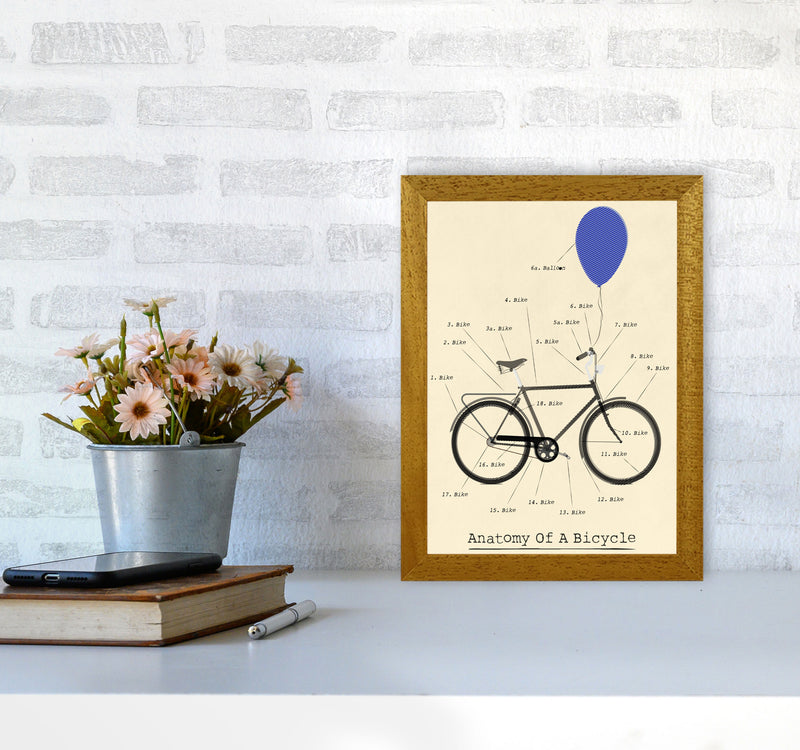 Anatomy of a Bicycle Art Print by Wyatt9 A4 Print Only