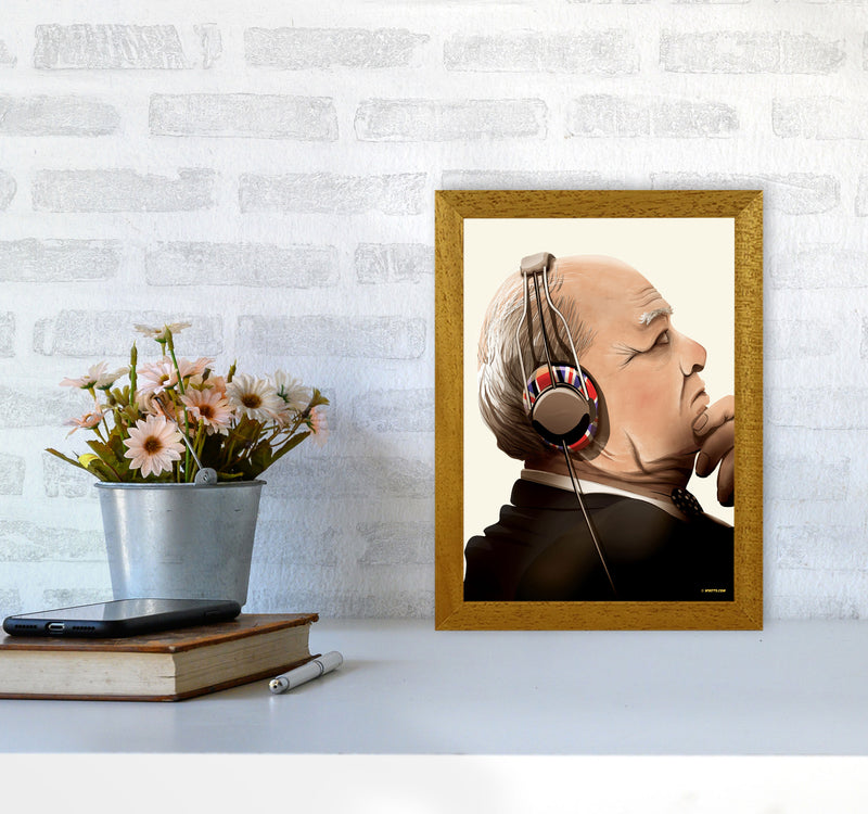 Churchill Headphones by Wyatt9 A4 Print Only