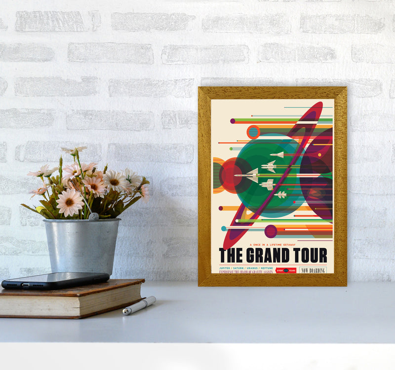 Grand Tour Retro Art Print by Wyatt9 A4 Print Only