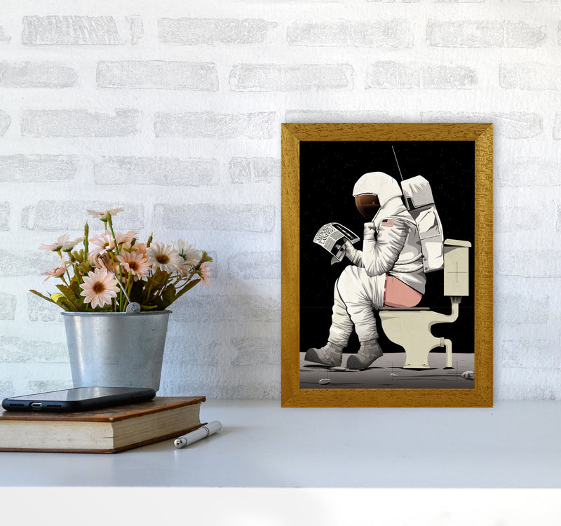 Moon on Loo by Wyatt9 A4 Print Only