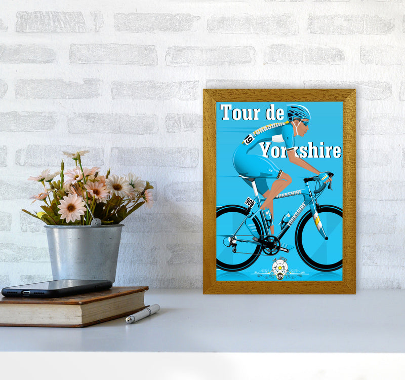 Tour De Yorkshire 2018 Blue by Wyatt9 A4 Print Only