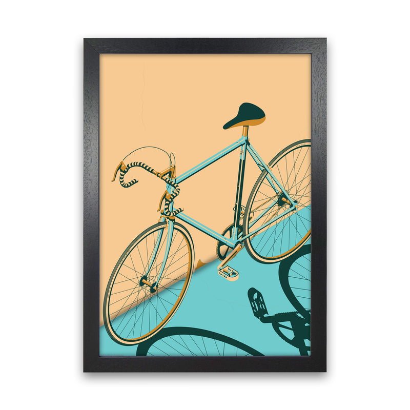 Isometric Cycling Print by Wyatt9 Black Grain