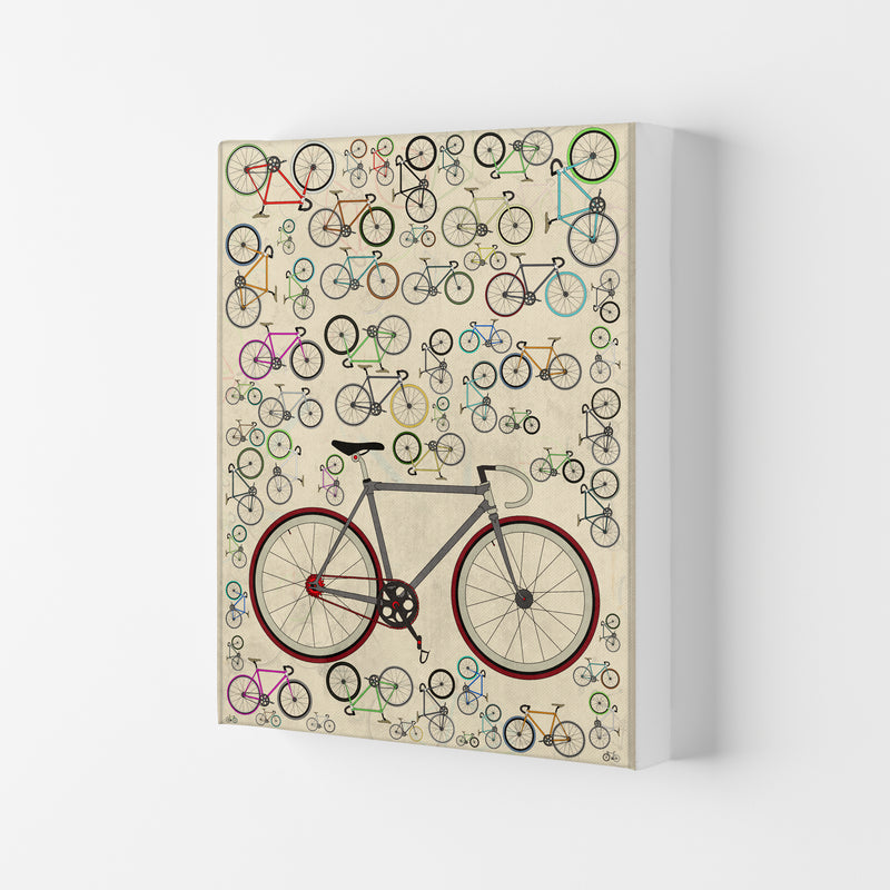 Fixie Cycling Art Print by Wyatt9 Canvas