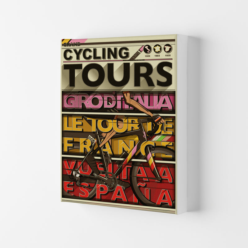 Grand Tours Cycling Print by Wyatt9 Canvas