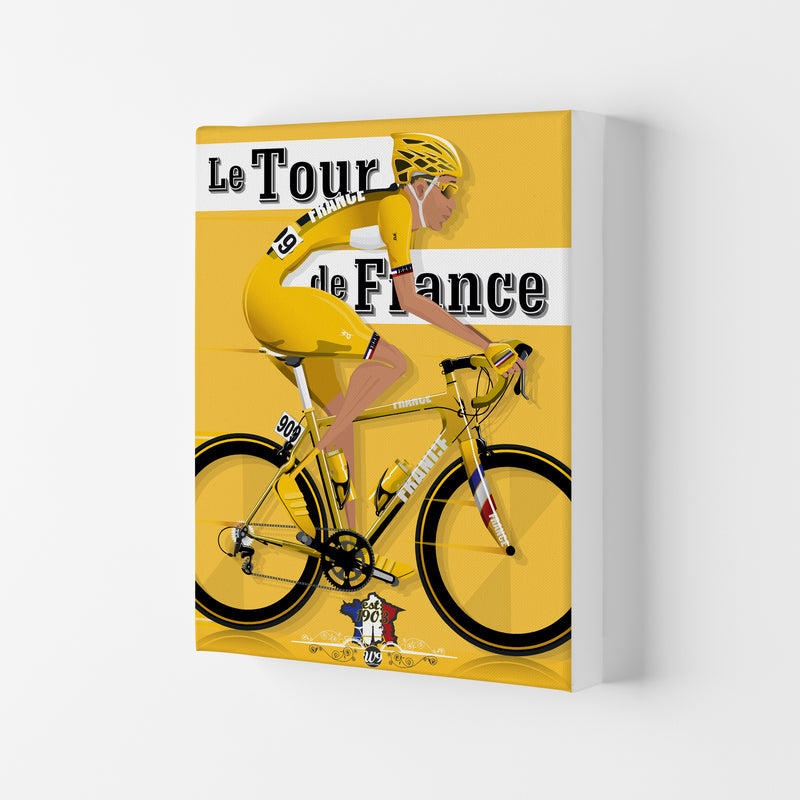 Modern Tour Cycling Print by Wyatt9 Canvas