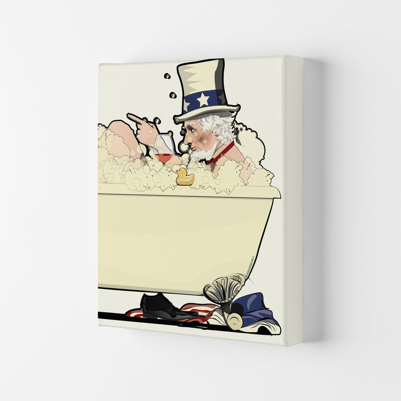 Uncle Sam Bath by Wyatt9 Canvas