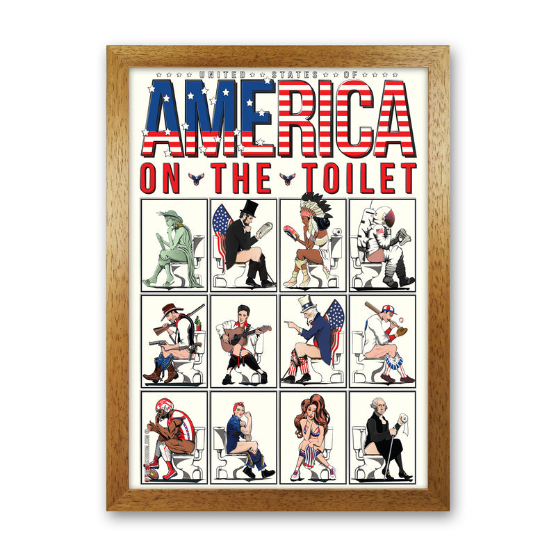 America on the Toilet by Wyatt9 Oak Grain