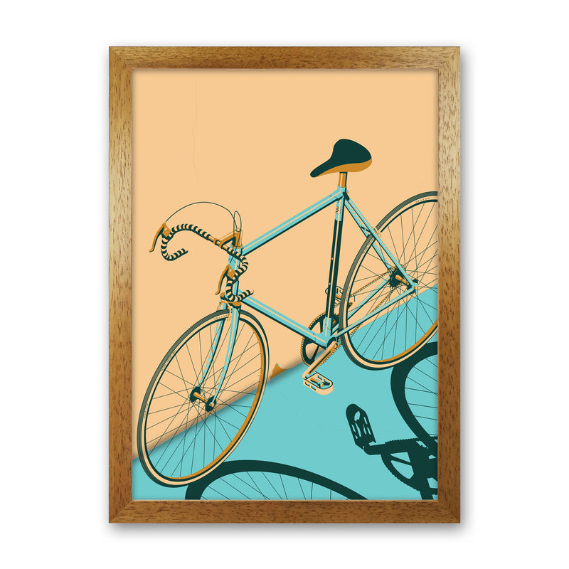 Isometric Cycling Print by Wyatt9 Oak Grain
