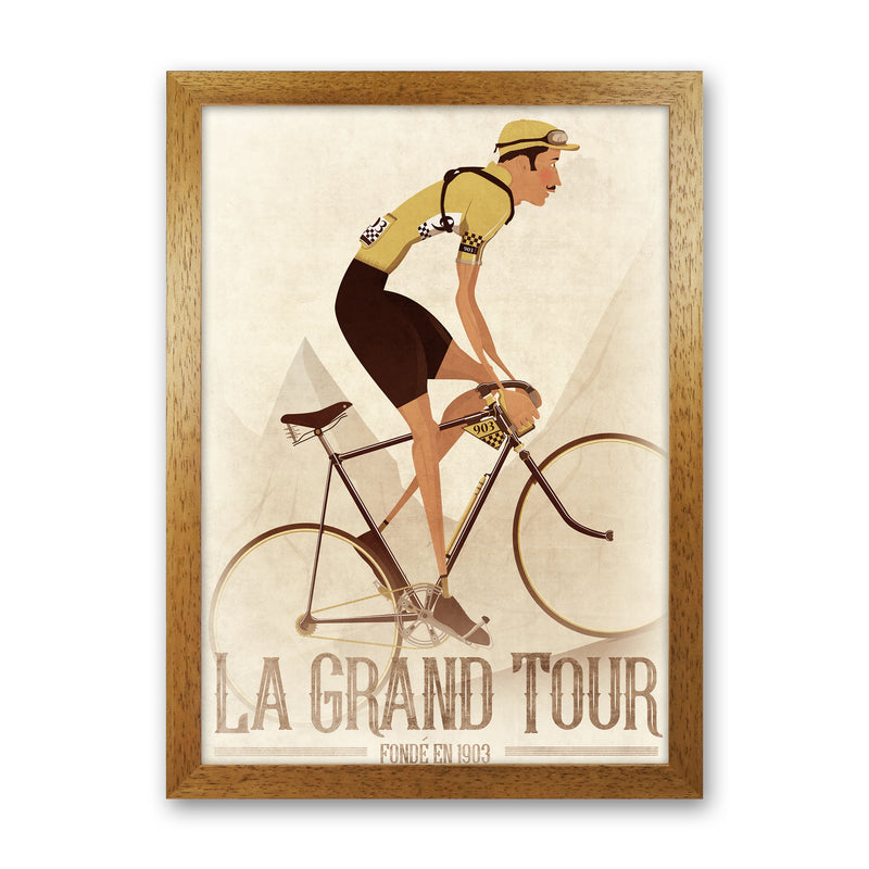 Vintage Cyclist by Wyatt9 Oak Grain
