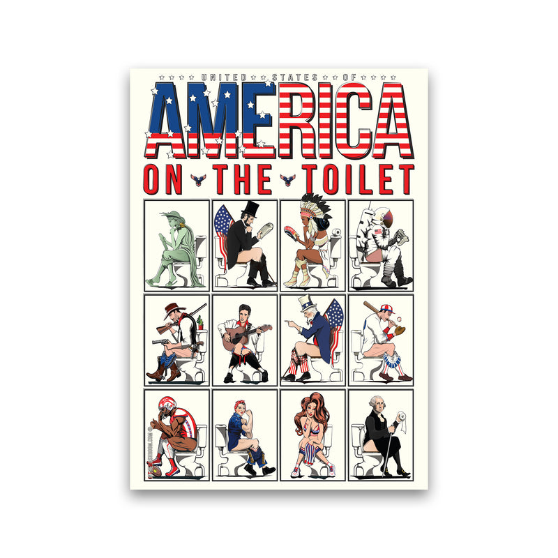 America on the Toilet by Wyatt9 Print Only