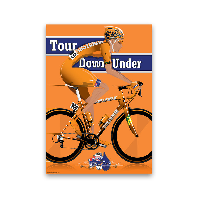 Australia Cyclist by Wyatt9 Print Only